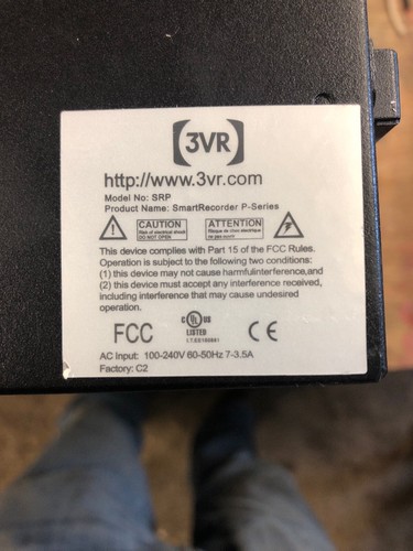 3VR SRP SMART RECORDER VIDEO INTELLIGENCE