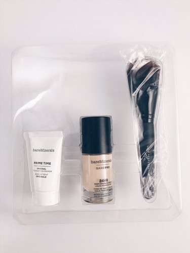 BAREMINERALS Discover Bare Pro 3 Pc Liquid Foundation Kit in Warm Neutral 12
