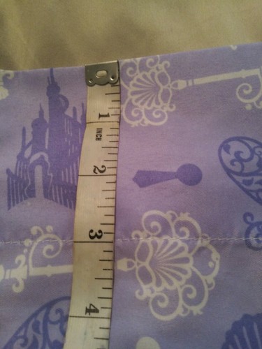 Disney Princess Items Crowns Castles Hearts Purple White 45 X 60 Curtain Panel