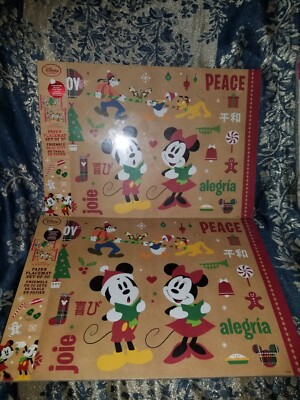 Disney Christmas Mickey Mouse Table Placemats Holiday Party Decor (Paper)