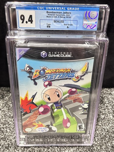 Bomberman Jetters Nintendo GameCube Factory CGC Graded 9.4