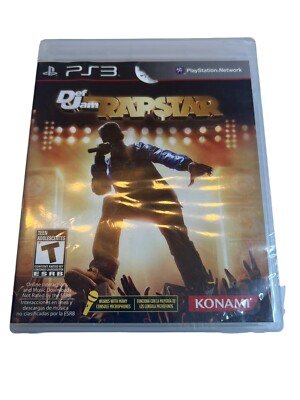 Def Jam Rapstar With Microphone Sony PlayStation 3 PS3 Sealed Torn Seal