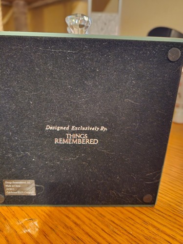 Mirrored Etched Jewelry Box " Live , Love, Laugh" Valentines gift ,collectible 