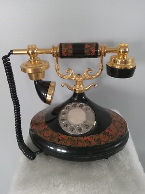 Vintage Floral Empress Landline Phone 1973 Telephone American Telecommunications