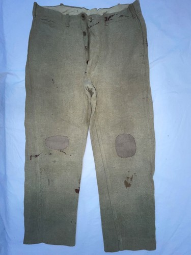 パンツ UND MANY MOTIF BUTTON PANTS VTG 20S MENS 32 X 28 VICTORIAN BUTTON FLY KHAKI TAN TROUSER