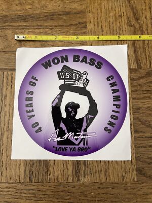 40 Years Of Won Bass Champions Sticker