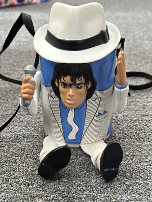 Vintage MICHAEL JACKSON 1989 Triumph Puppet Kooler Cup 80s MJ Smooth Criminal