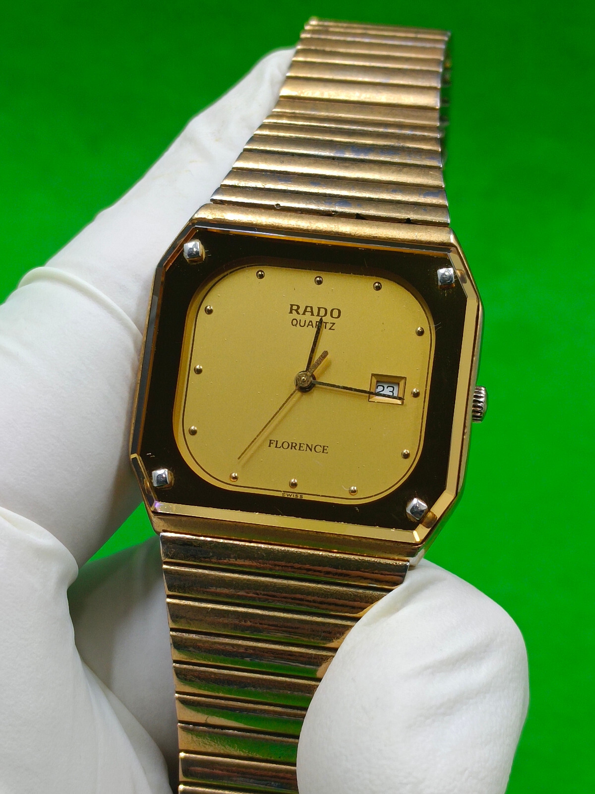 Rado FLORENCE watch QUARTZ Date Indicator Gold Plated 10M | eBay Rado FLORENCE watch QUARTZ Date Indicator Gold Plated 10M | eBay