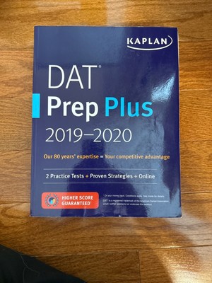 Kaplan DAT Prep Plus 2019-2020 