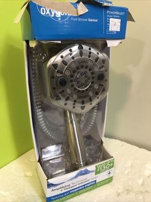 Shower Head Oxygenics 7 Spray Handheld PowerSelect Chrome Finish 89146 New Box