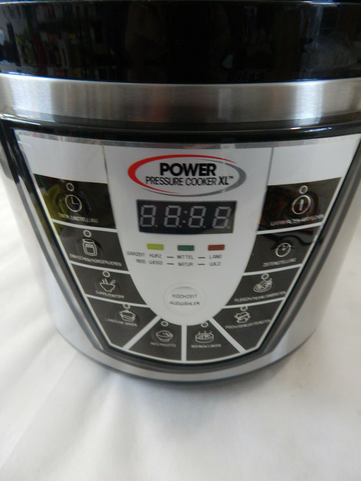 Power Pressure Cooker XL 6 Quart Silber.