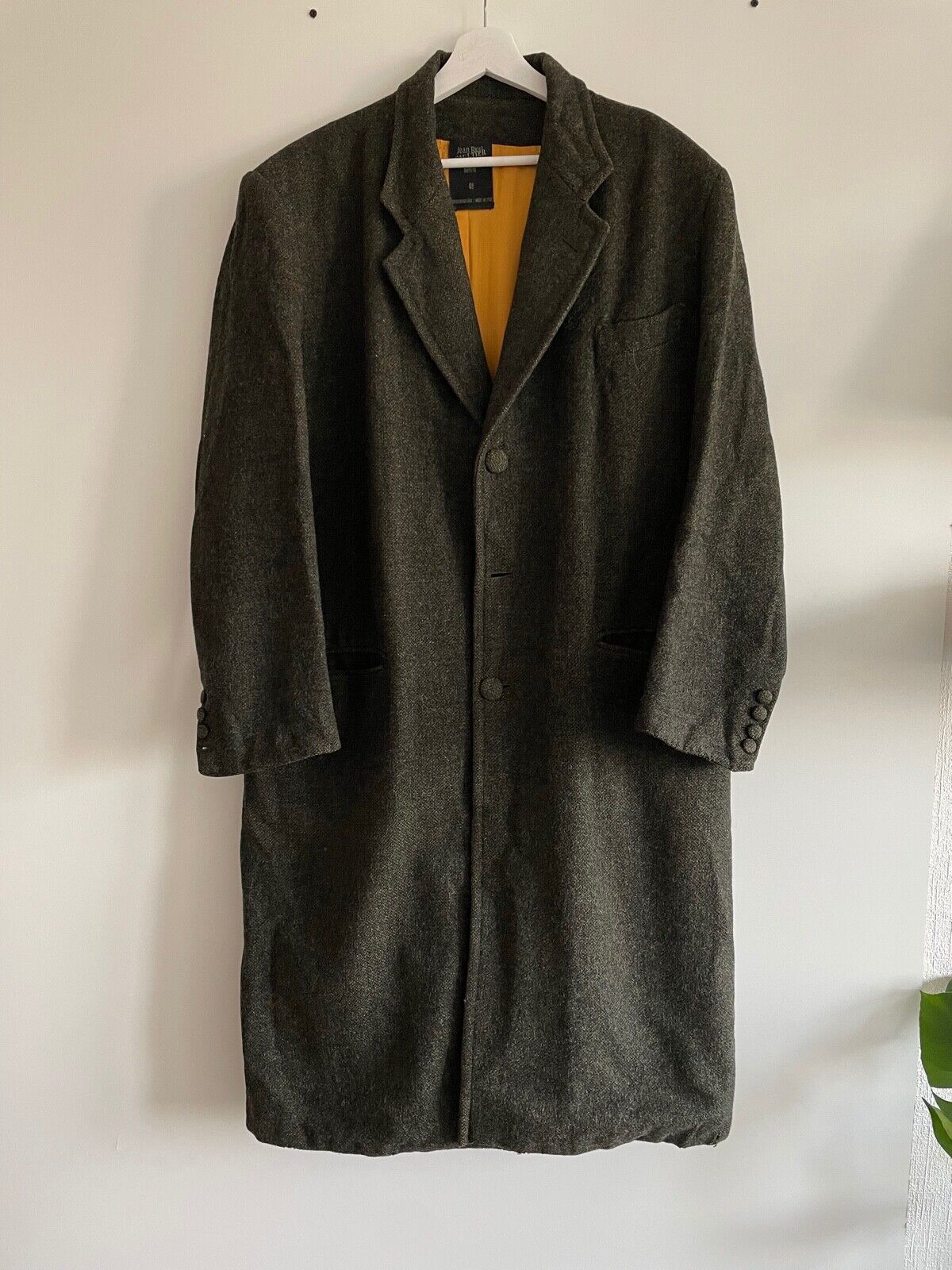 vintage 80s 90s jean Paul Gaultier homme heavy wool coat vintage 80s 90s jean Paul Gaultier homme heavy wool coat