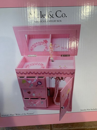 Mele & Co. Krista Girl's Musical Ballerina Upright Jewelry Box Castles/Fairy
