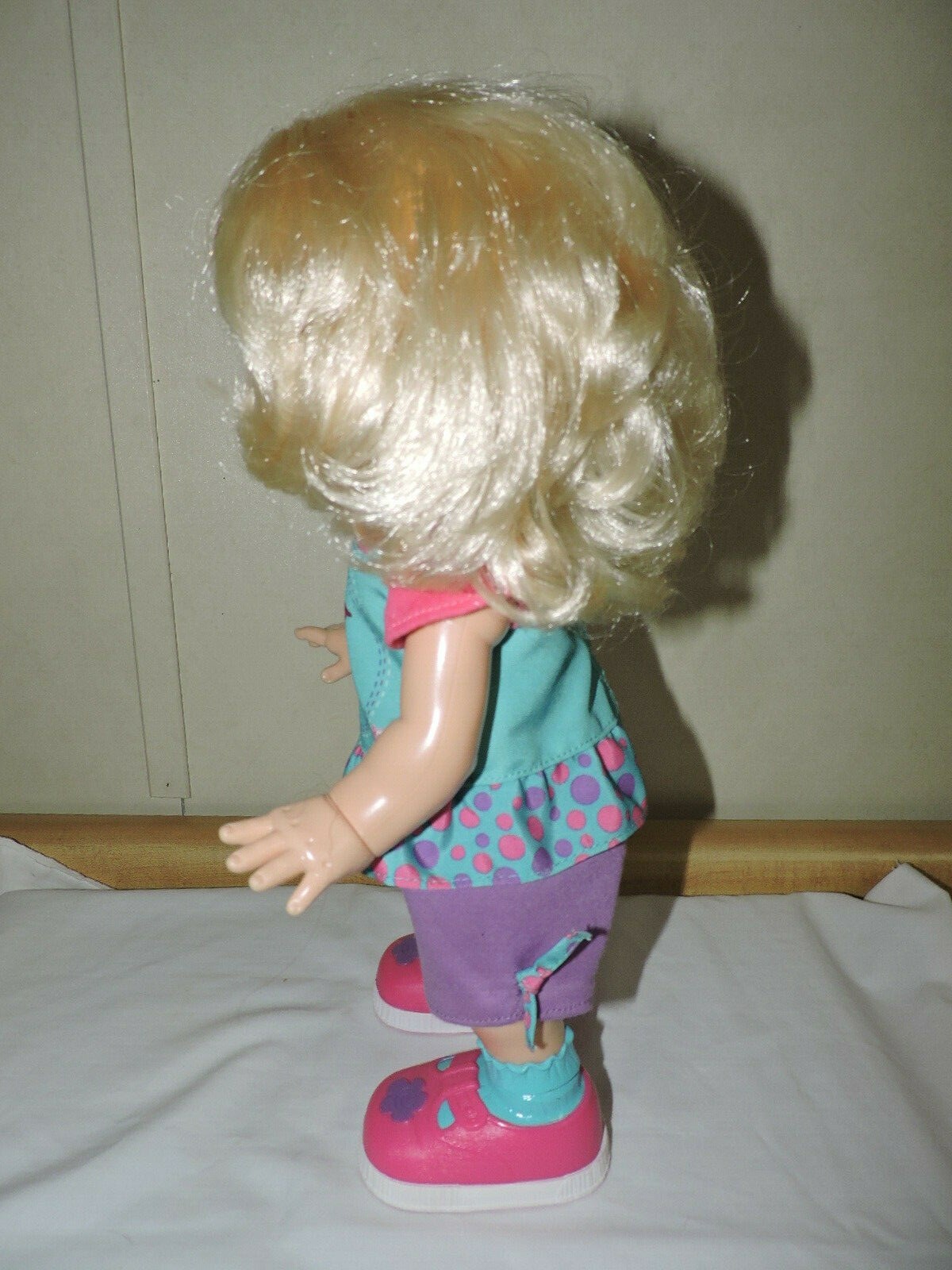 Baby Alive I Wanna Walk Doll 2011 Blond Walking Talks Original Clothes Works