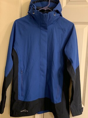 Womens Eddie Bauer Weather Edge Jacket Size Medium Cobalt Blue