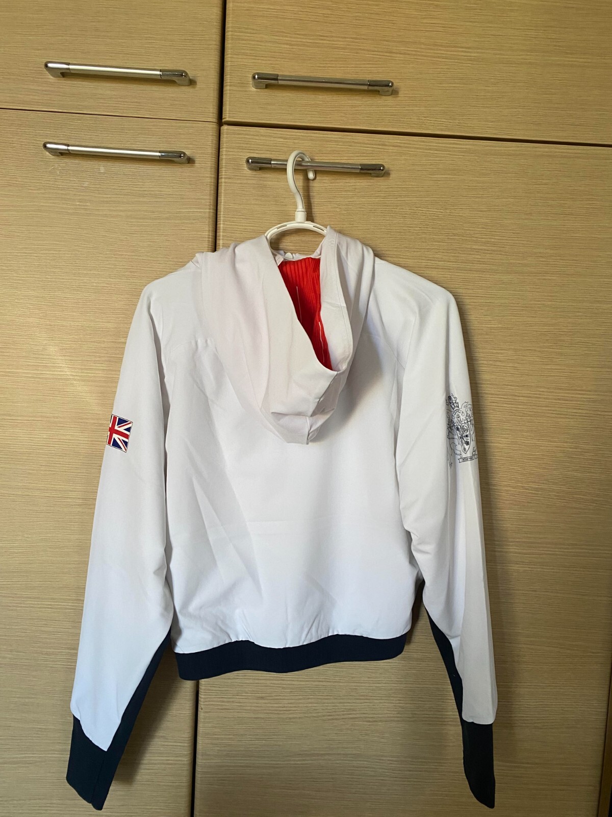 Pre-owned Adidas Originals Great Britain Olympic Podium Jacket Adidas Women's Size: Xs In White