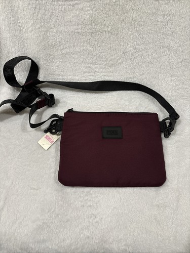 Victoria's Secret Pink BURGUNDY Crossbody Bag Purse NWT