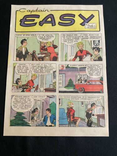#T46 CAPTAIN EASY by Bill Crooks Sunday Tabloid Full Page Strip July 25, 1976