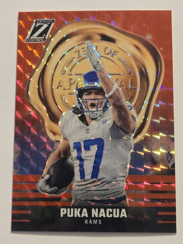 2023 Zenith Puka Nacua Zeal of Approval RED RC #30 | Los