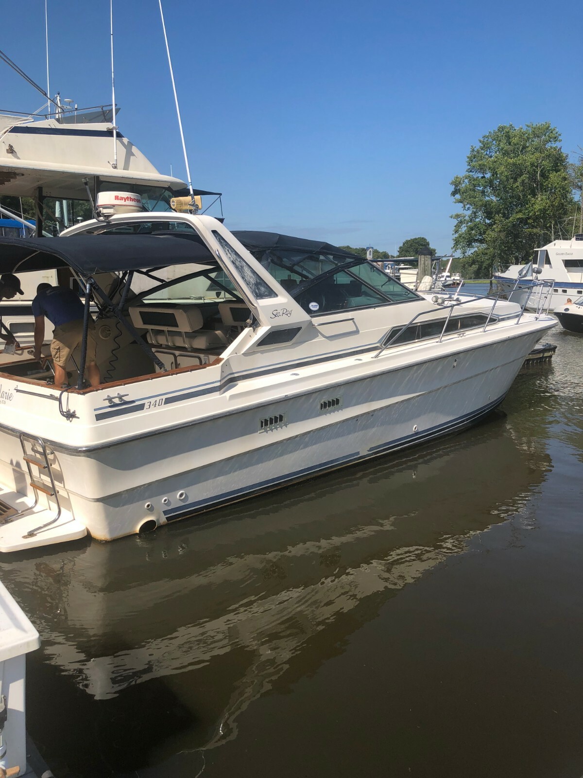 1986 Searay 340 Sundancer Boat Redone