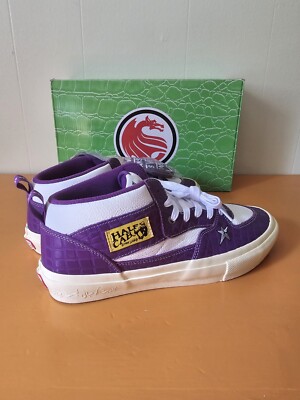 Size 11 - VANS Carpet Company x Skate Half Cab Violet Dragon Leather