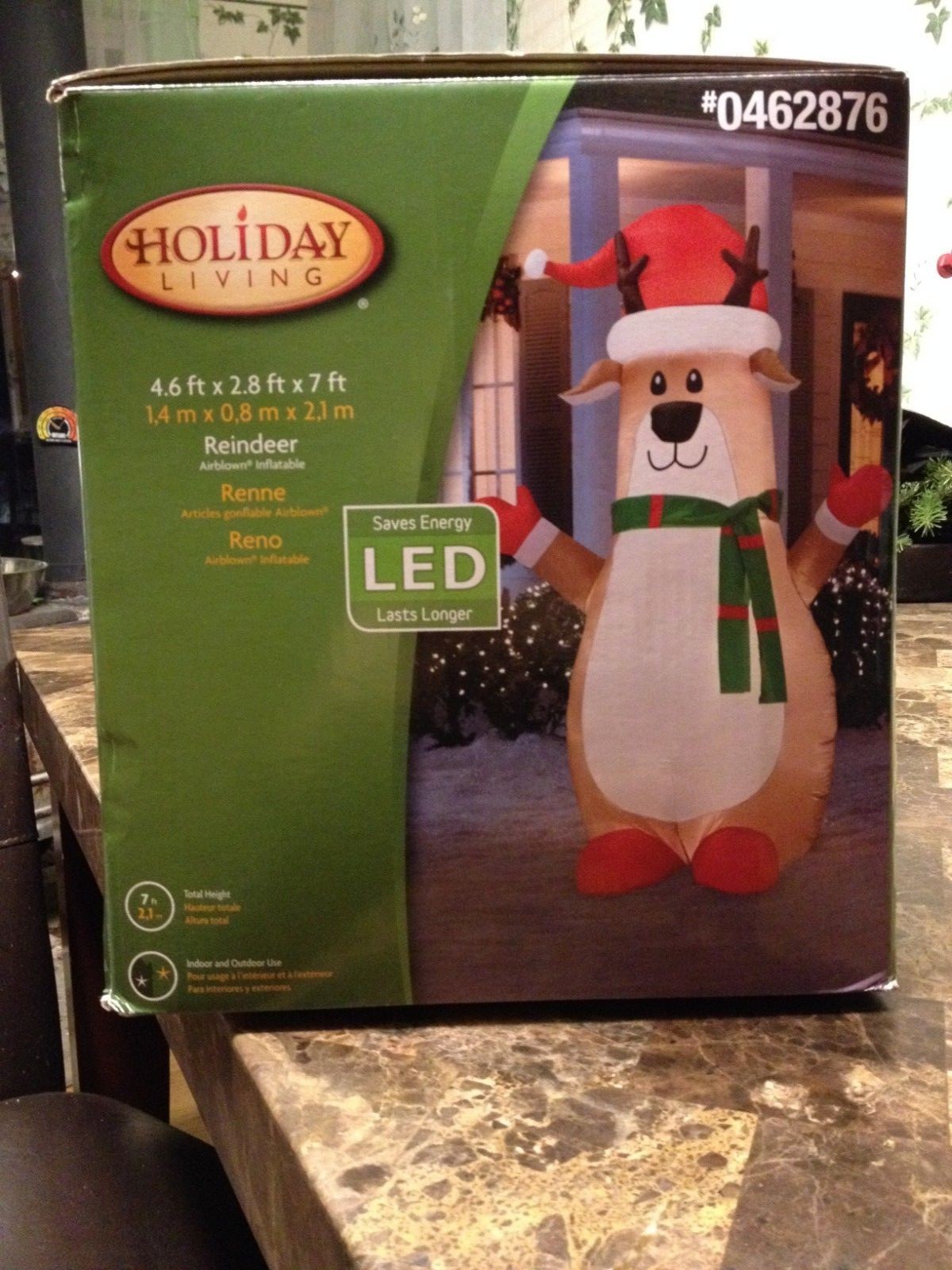 Inflatable Airblown-Reindeer Outdoor Christmas Decoration