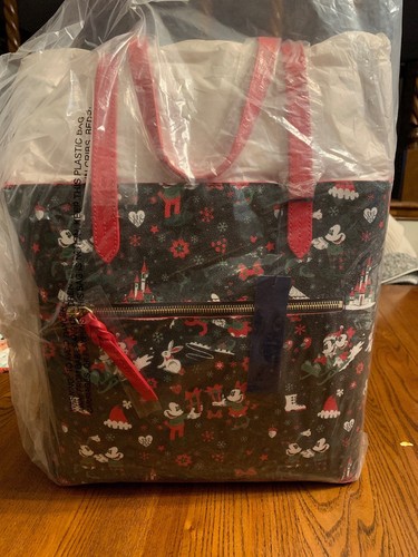 Disney Dooney & Bourke 2017 Christmas Woodland Large Tote Brand New W/Tassel