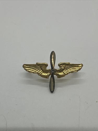 US Army Air Corps Prop and Wings 紋章 ヴィンテ WWII U.S. ARMY AIR CORPS PILOT WINGS BADGE STERLING SILVER