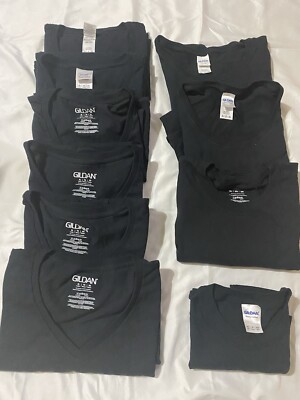 Gildan Heavy Cotton T-Shirt Bundle   Black   Assorted Sizes