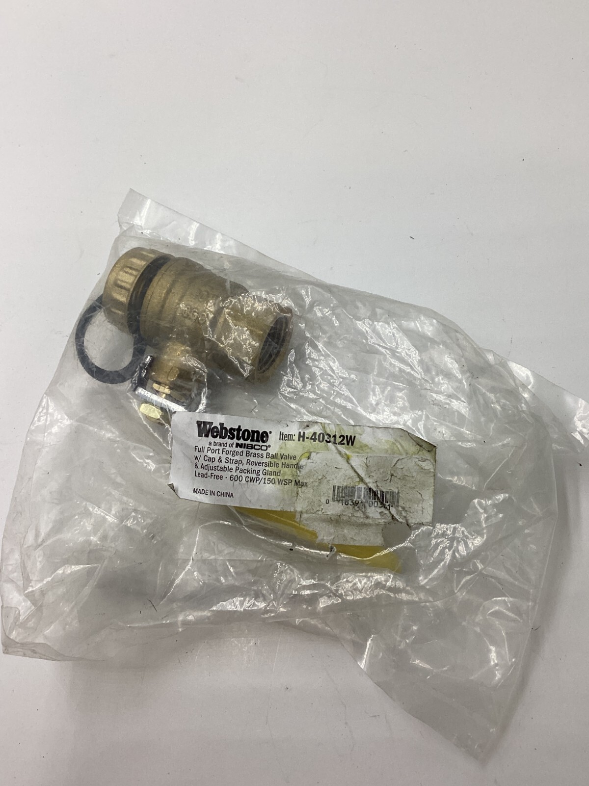 Webstone 1/2 in. FIP x Hose Lead Free Ball Valve