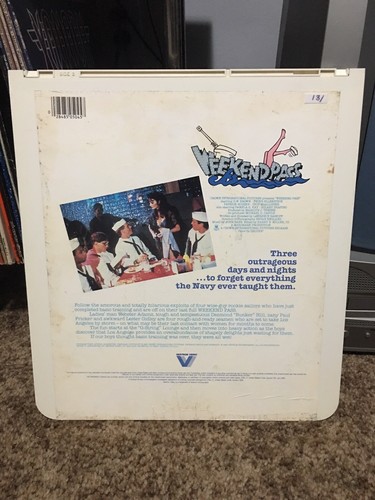 Vintage 1984 Weekend Pass RCA CED SelectaVision VideoDisc Tested