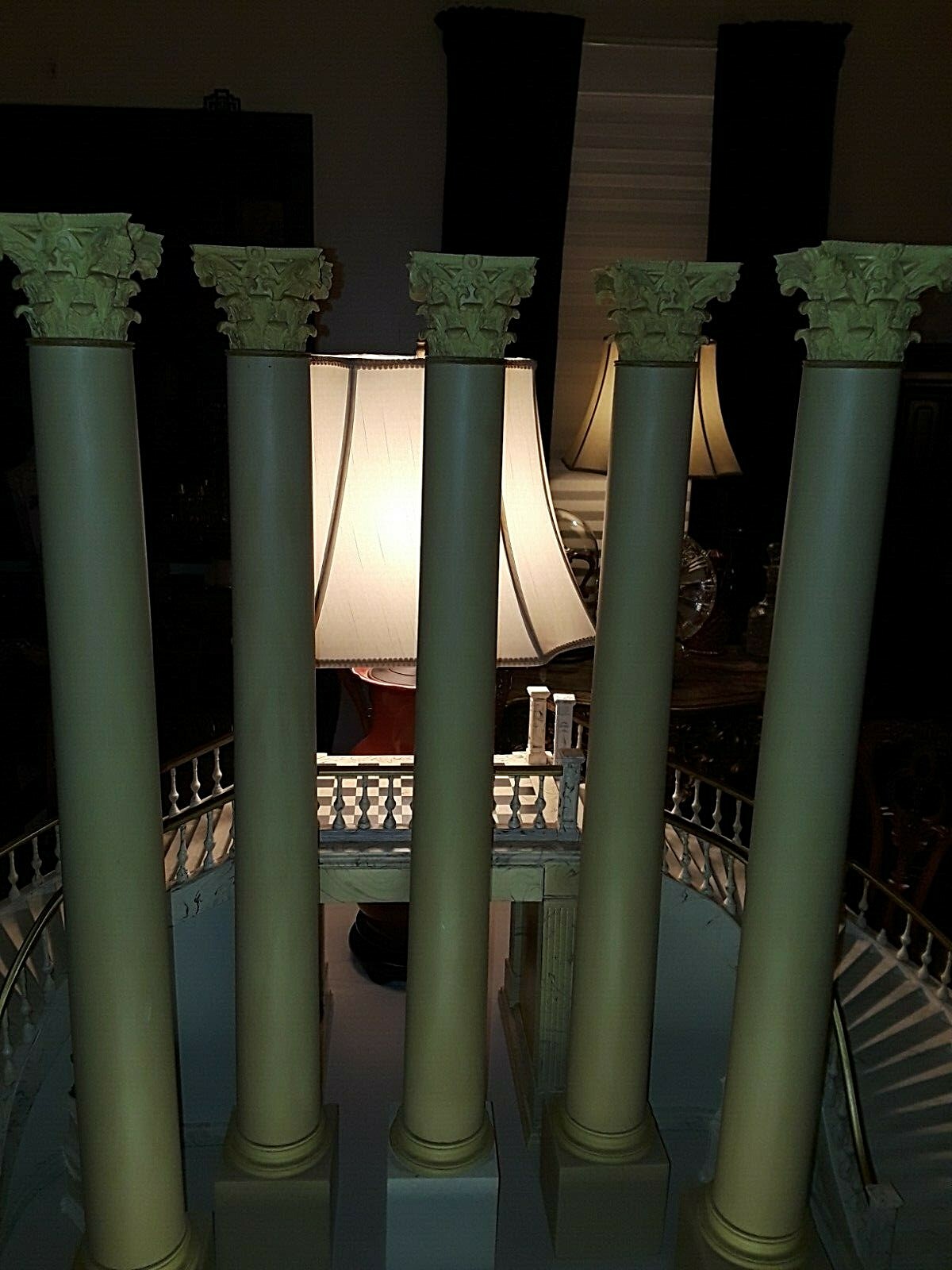 ONE, CORINTHIAN ROUND COLUMN,   HEIGHT 34 3/4