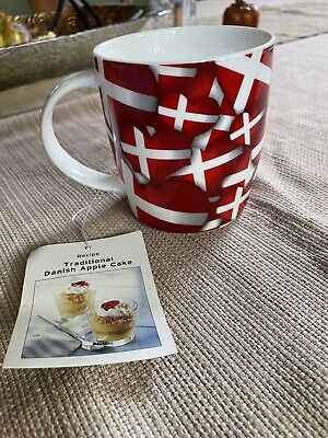 Denmark Memories of Denmark Danish Flag Coffee Mug Cup Souvenir NWT