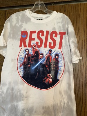 Star Wars Resist Team Think Geek White Gray New  Size M Medium T-Shirt