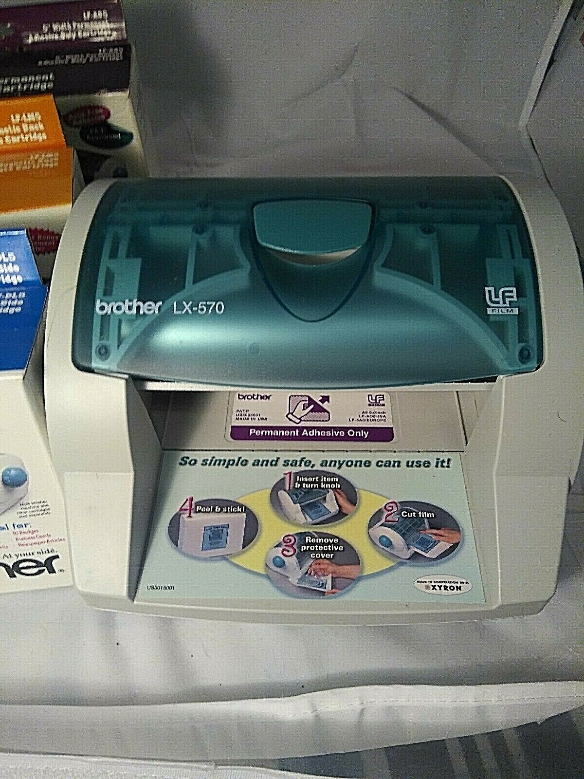 Brother Backster LX-570 Multi Finisher Laminator Sticker Maker Magnet Back Lot