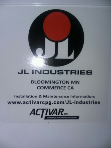 J.L. Industries fire rated access panel 12
