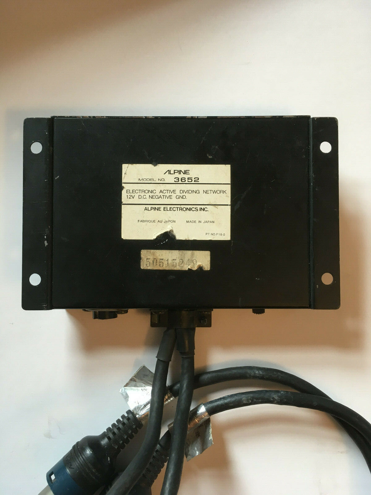 Vintage Alpine Car Audio 3652 Active Electronic Dividing Network