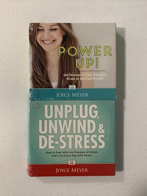 New Lot Of 2 Joyce Meyer Ministries CD Sets: Power Up! + Unplug Unwind De-Stress