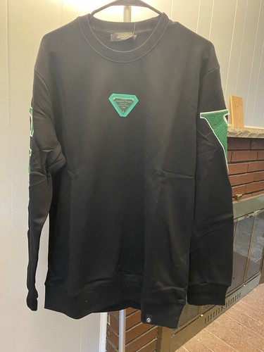23AW HEUGN GEORGE　BLACK Avenue George V Paris NWT SZ XXL Black Sweatshirt Green