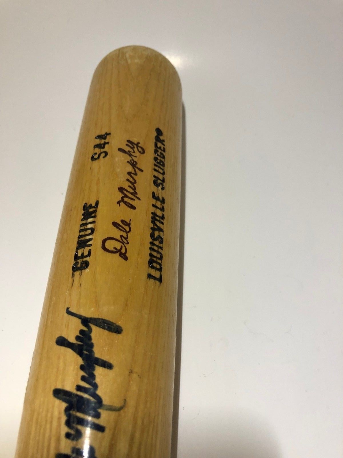 Dale Murphy Signed Bat Vintage 125 Louisville Slugger Wood Bat