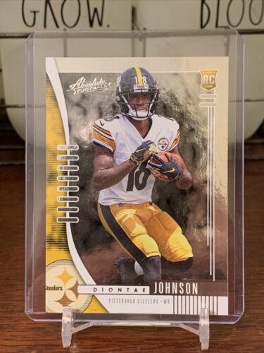 2019 Diontae Johnson Rookie Card Panini Absolute RC #113 Pittsburgh Steelers. rookie card picture
