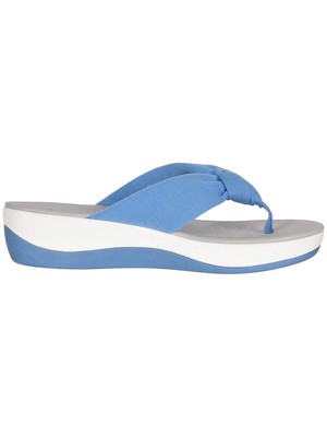 

COLLECTION BY CLARKS Женские синие вьетнамки Glison на танкетке на платформе 1/2 дюйма, размер 6 м, Синий, 26149147