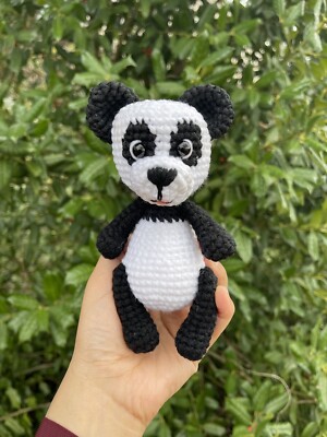 Panda .. Amigurumi Crochet panda -  Stuffed panda .. handmade panda. zoo animals