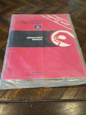 1977 John Deere 11 Series Integral Field Cultivators Operator's Manual OMN159448