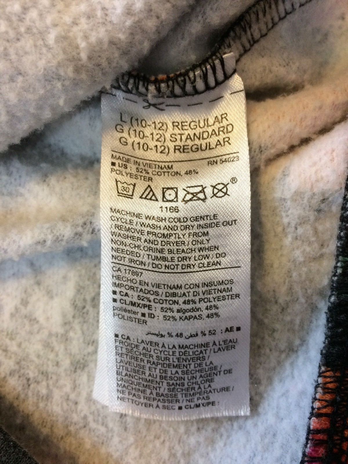 Old Navy Girls Zip Up Hooded Sweater Floral Size Large 10-12