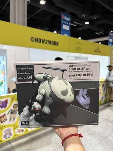 その他 HOW2WORK FIREBALL with mini LABUBU PILOT Kasing Lung | Maschinen Krieger “FIREBALL” with mini Labubu