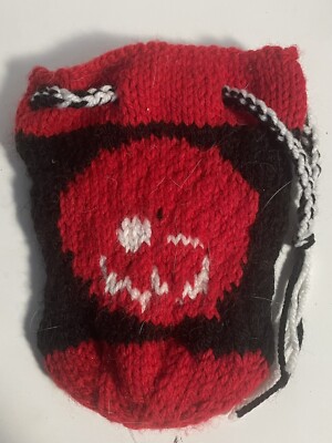 Hand knit dice bag