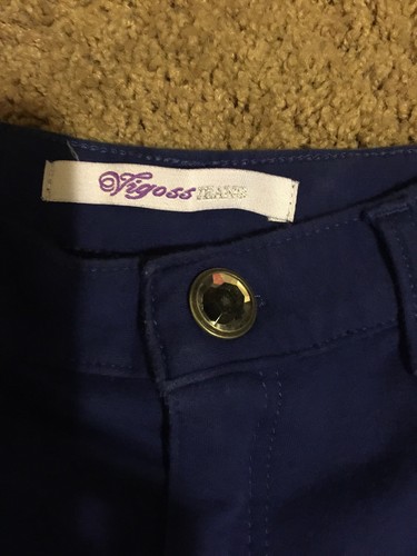 Vigoss Jeggings Sz 12 Solid Blue Cotton Blend Winter Everyday NWOT!