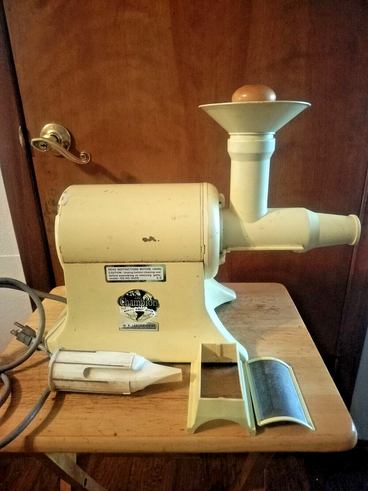 Champion Juicer The World&rsquo;s Finest Model Heavy Duty Works.