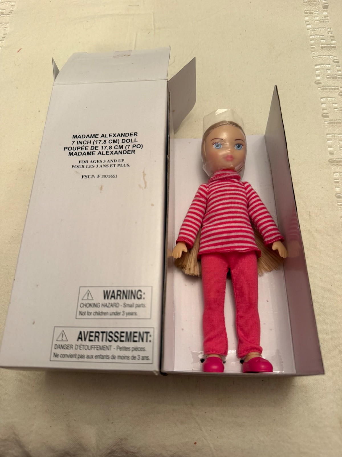 Madame Alexander Doll For Avon Exclusive 7” W/very Long Blonde Hair (2015) New